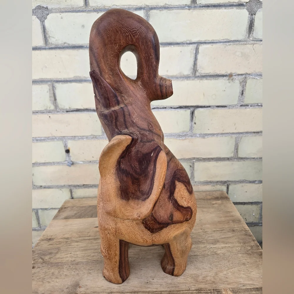 Hand Carved Elephant Statue - Picture 6 of 10